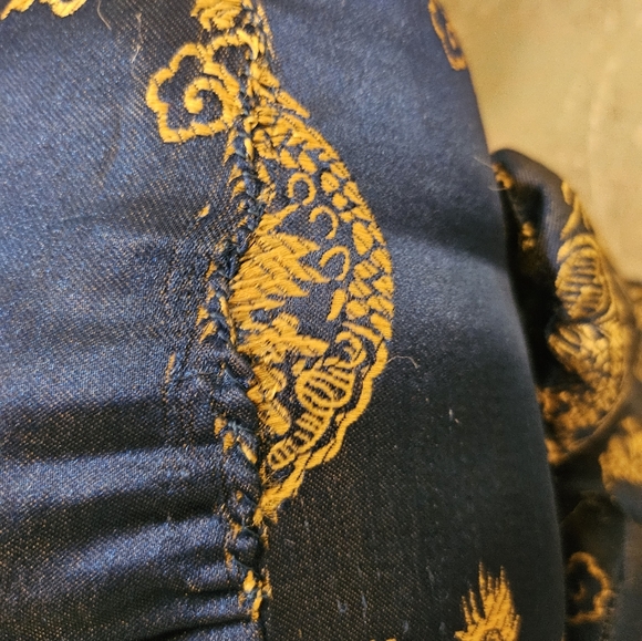 Vintage Asian Handcrafted Chinese Embroidered Silk Teddy Bear Plush - Picture 11 of 14